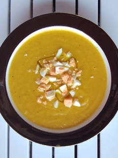Una foto de Crema de calabaza templada
