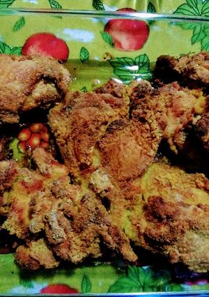 Una foto de Pollo apanado crocante sencillo al horno 🤗