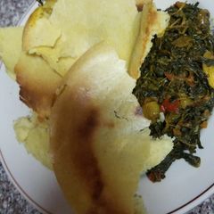 A picture of Equitorial ugali crust.