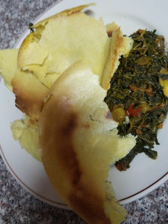 A picture of Equitorial ugali crust.