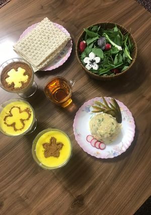 عکسی از دستور میز عصرانه