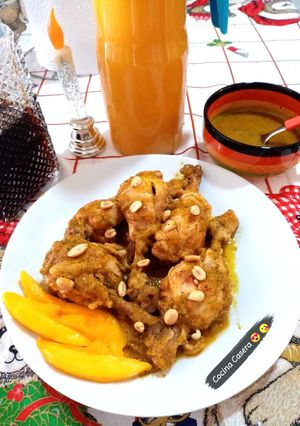 Una foto de Pollo en salsa de mango 🥭 Delicioso!! 🤩🤩