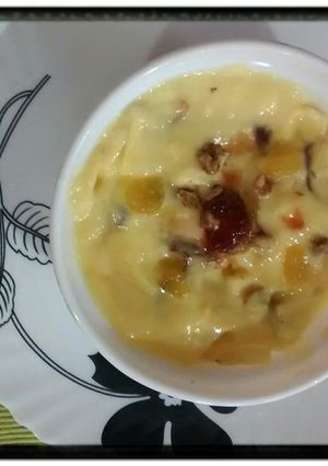 A picture of Fruit custard.