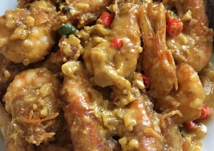 Rahasia Memasak Udang goreng telur asin yang Lezat