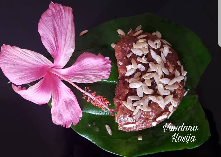 Step-by-Step Guide to Prepare Any-night-of-the-week Rose Petal Jam Gulkand Flavoured With Bottle Gourd Fudge Lauki /Dudhi Ki Mithai