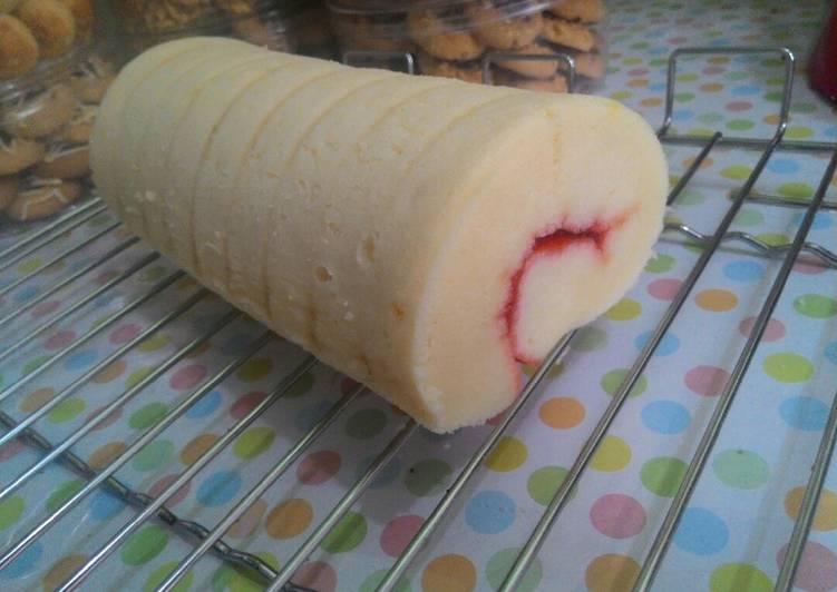 Resep Milky White Roll Cake, Lezat