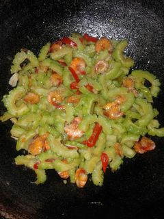 Foto resep Tumis pare udang