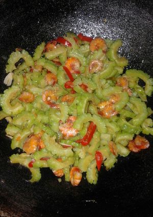 Foto resep Tumis pare udang