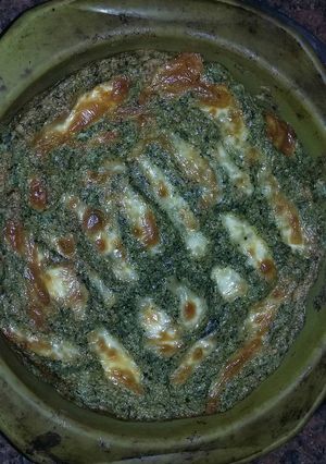 Una foto de Soufflé de quinoa y acelga