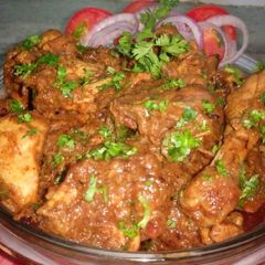 A picture of Chicken bhuna masala.