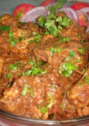 A picture of Chicken bhuna masala.