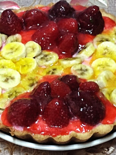 صورة لوصفة طارت بالفراولة و الموز 🍓🍌