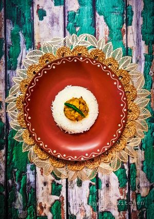 A picture of Dal-Chingri Bhorta.