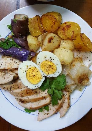 馬鈴薯雞肉蔬菜餐 的食譜成品照片