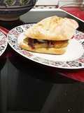 Bocadillo de anchoas con verduras asadas en airfryer