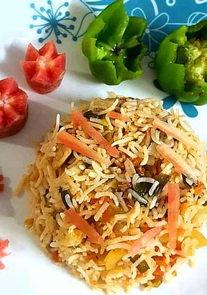 A picture of Vegetable chinese rice.