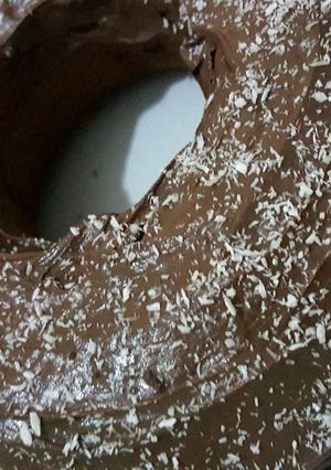 صورة لوصفة كيك بالكاكاو وجوز الهند