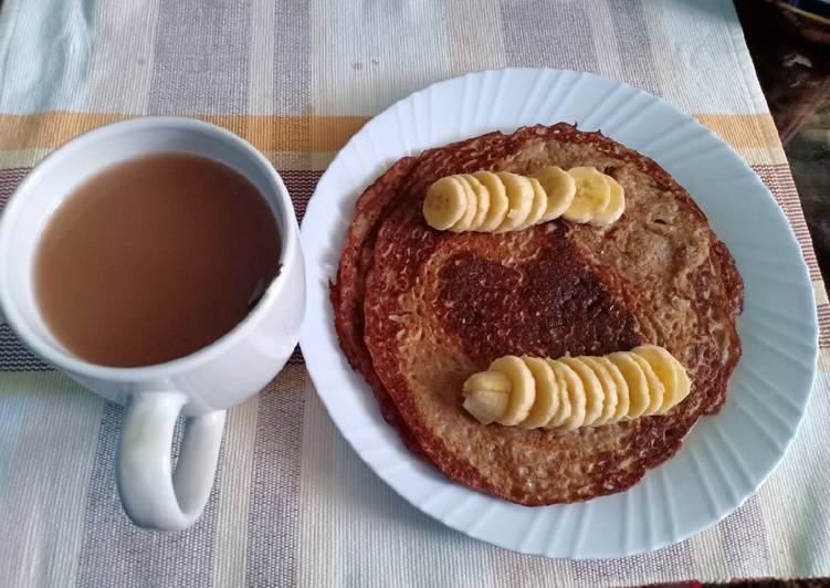 Steps to Make Award-winning Gluten free banana pancakes #breastfastideas