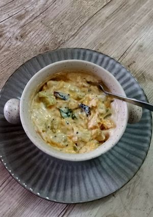 A picture of Cucumber 🥒 Pachadi.