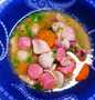 Cara Mudah Membuat Resep Sup ayam+bakso+sosis yang Menggugah Selera Anti Ribet, Sempurna