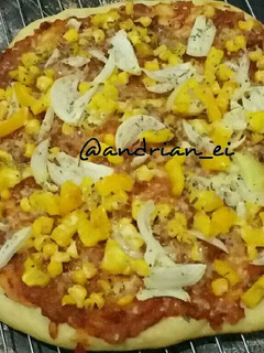 Foto resep No - Knead Corn Beef Pizza