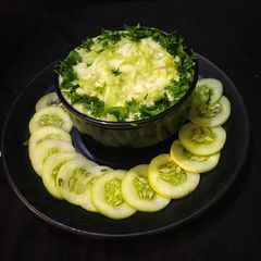 A picture of Cucumber Raita.
