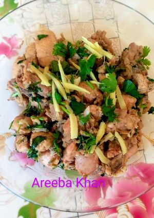 A picture of White Chicken Karahi.