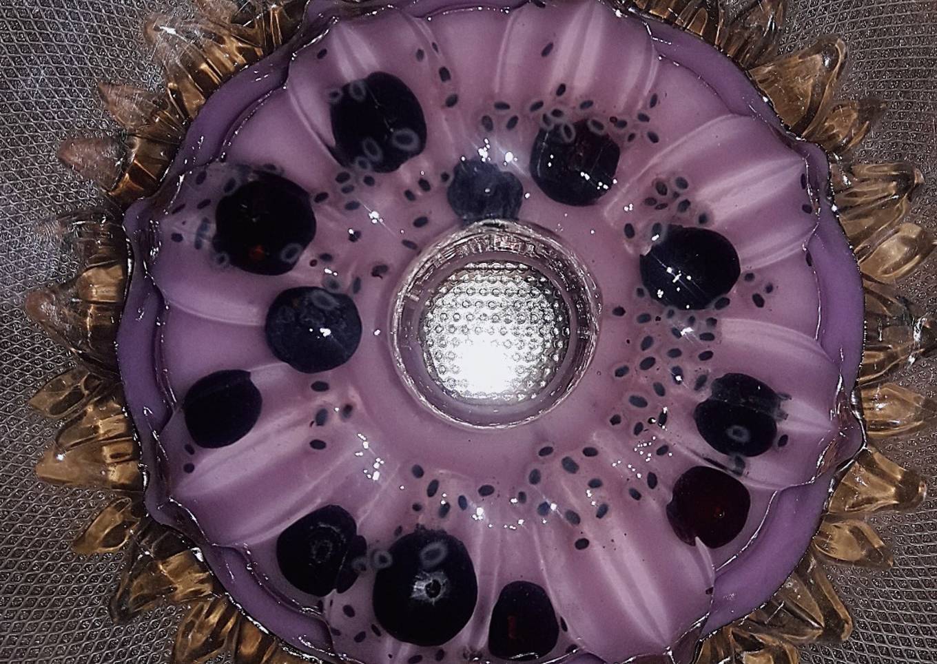 Silky Puding blueberry yogurt