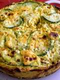Pie de zuchini y pollo