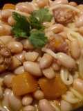 Porotos con riendas y longaniza!!!!