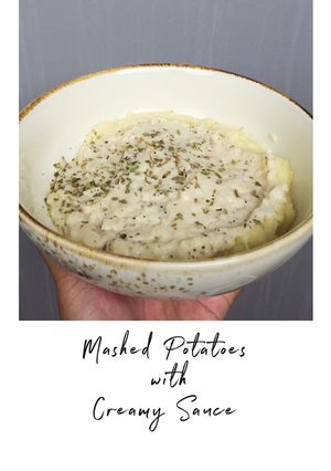 Foto resep Mashed Potatoes with Creamy Sauce