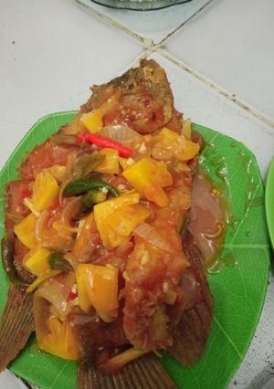 Foto resep Gurame tepung saus nanas asam manis