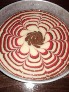 A picture of Zebra cake.