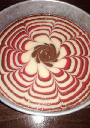 A picture of Zebra cake.