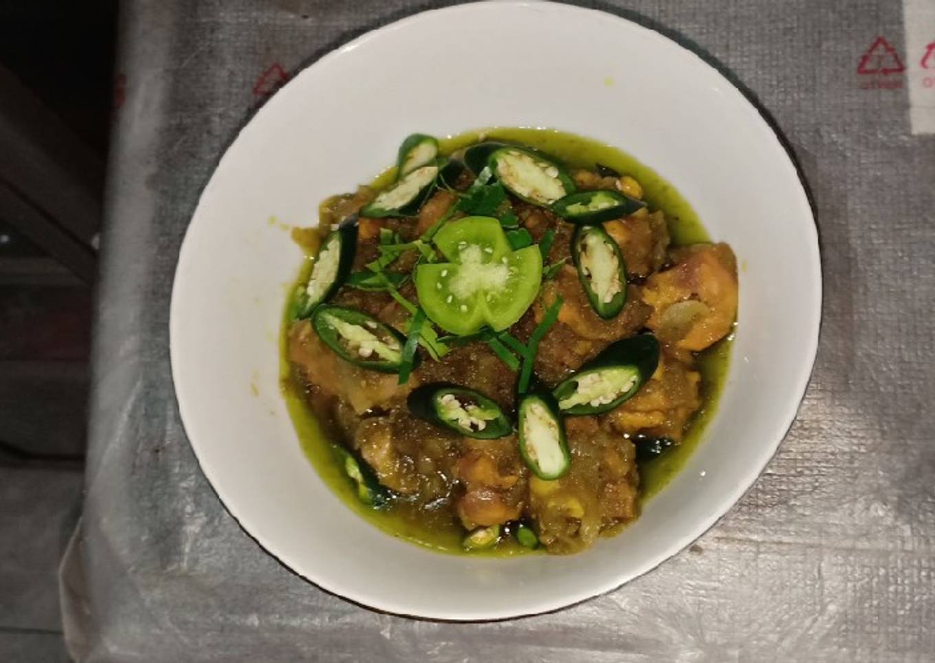 Ayam goreng sambal hijau