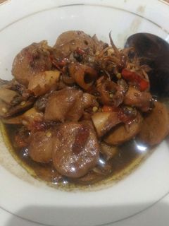 Foto resep Tumis cumi dan bakso kecap