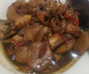 Fresh Menyajikan Tumis cumi dan bakso kecap Yummy Mantul