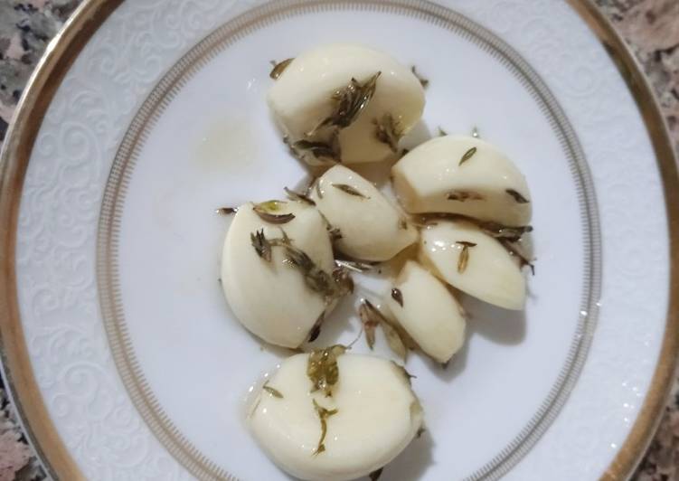 Ail mariné citron 🍋 et origan