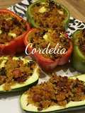 Vegetarian couscous boats
