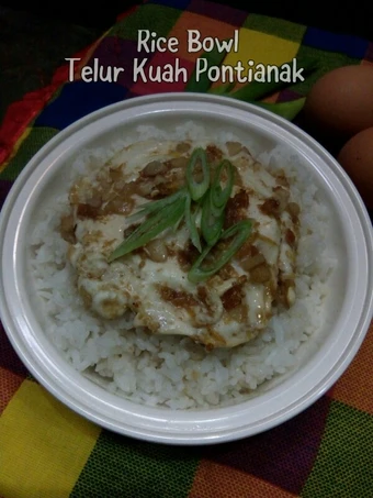 Langkah Gampang Menyiapkan Resep Rice Bowl Telur Kuah Pontianak yang Sempurna Anti Ribet, Mantap