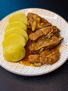 Una foto de Costillas en salsa de soja y miel