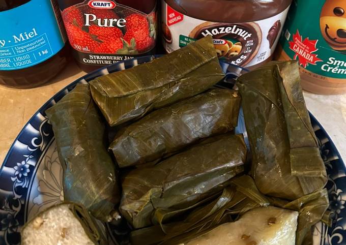 Gambar Tape Ketan Bungkus Daun Pisang