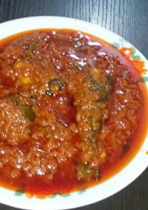 A picture of Fish stew.