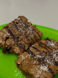 Una foto de Brownie de chocolate