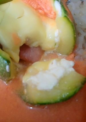 Una foto de Calabacín con quesos y tocino