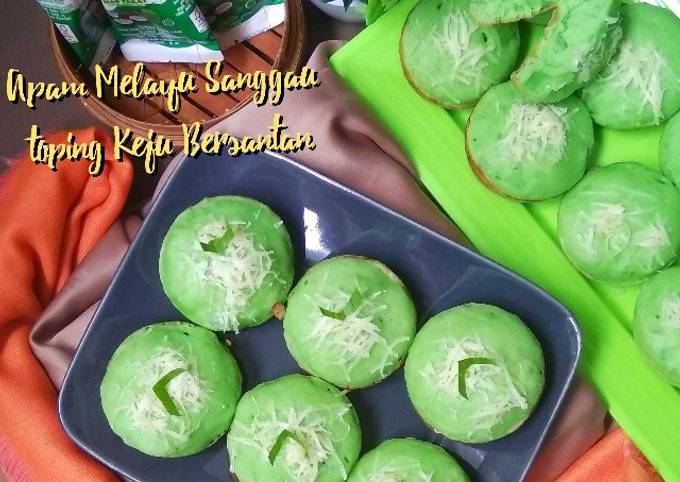 Resep Apam Melayu Sanggau toping keju Bersantan yang Lezat