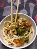 Chop suey de verduras con tallarines