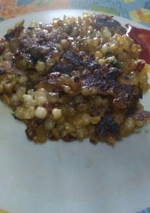 A picture of Leftover sabudana khichri Thepla.