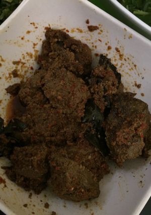 Foto resep Rendang ati sapi