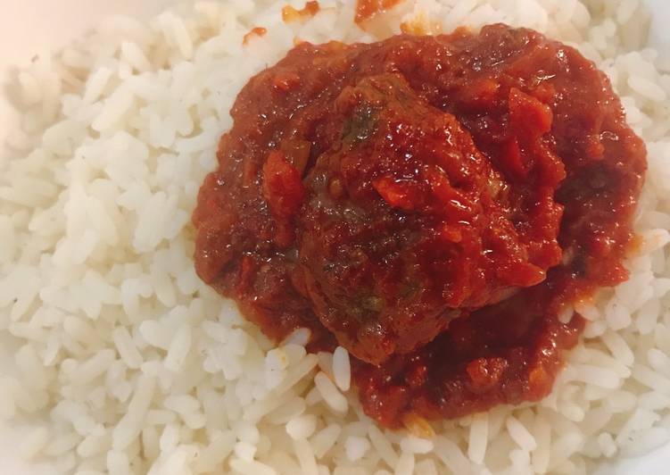 Recipe of Super Quick Homemade Pepper stew and rice